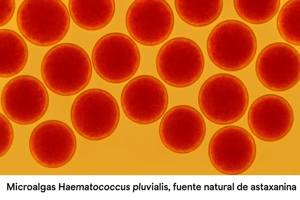 Microalgas Haematococcus pluvialis, fuente natural de astaxantina