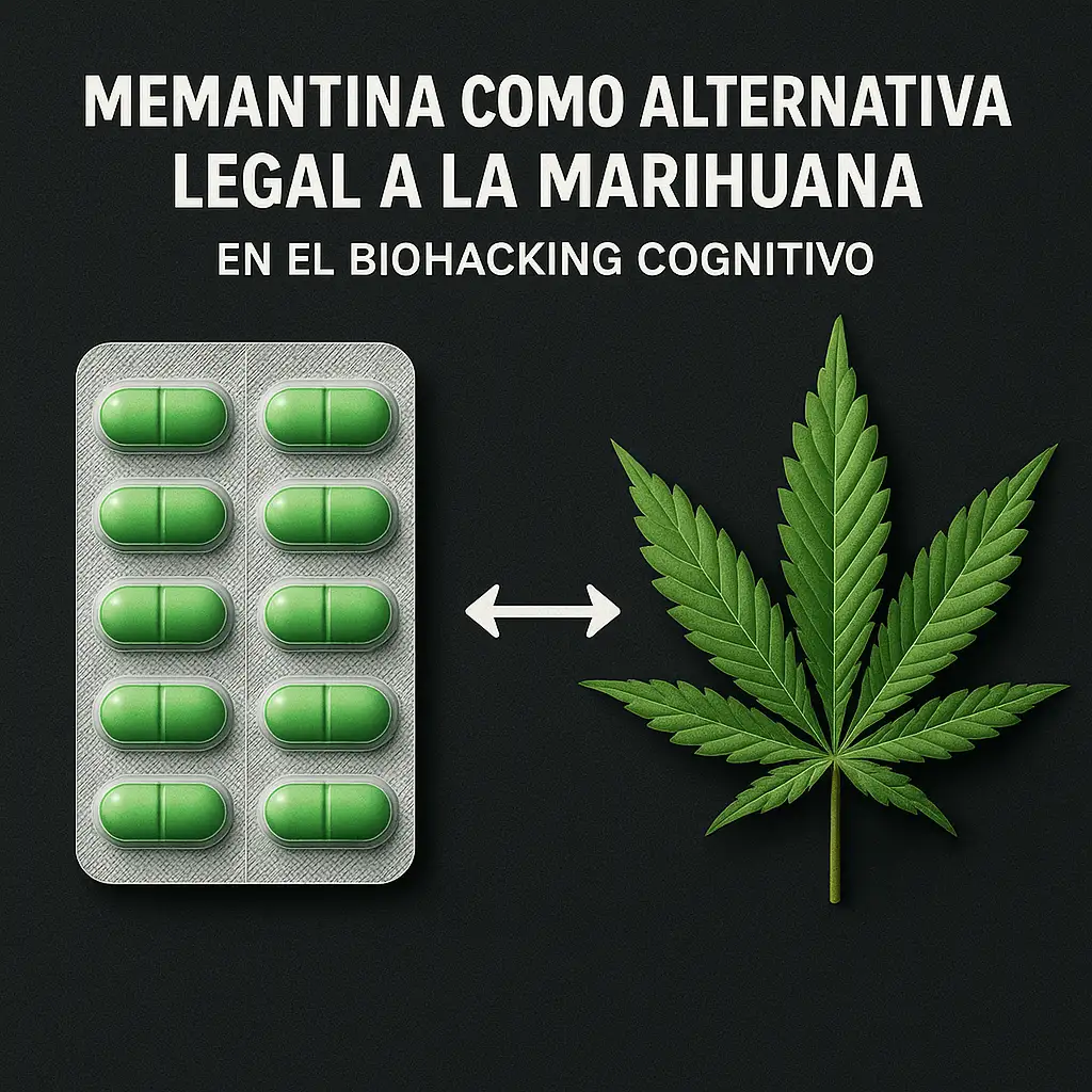 Memantina como alternativa legal a la marihuana en el biohacking cognitivo