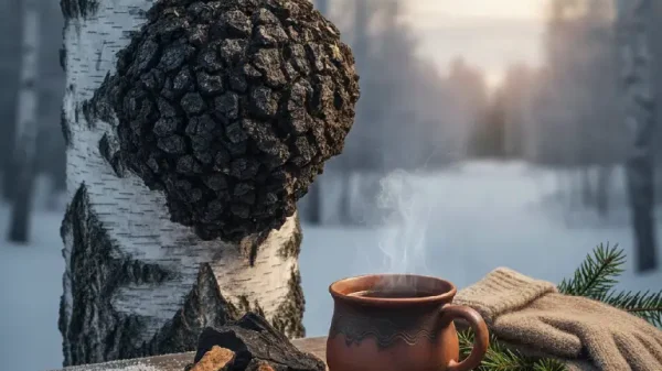 Taza humeante junto a chaga