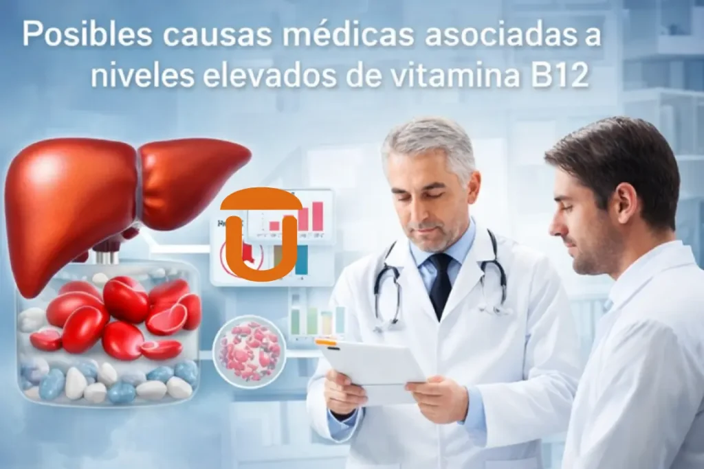Consulta médica para interpretar resultados de vitamina B12 elevada