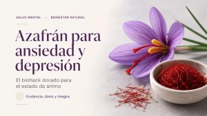 Azafrán para salud mental y bienestar