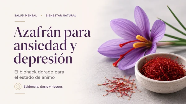 Azafrán para salud mental y bienestar